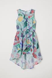 patterned chiffon dress light turquoise kids h m us chiffon dress flare skirt outfit girls white dress
