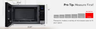 Panasonic Family Size 2 2cuft Countertop Microwave Oven With Cyclonic Inverter Technology Nn Sn97hs