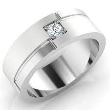 Real 0 12ct Diamond Mens Rings Fine Ebay 14k White Gold Wedding Band Si1 I J Ebay White Gold Rings Men Diamond Ring Natural Diamond Engagement Ring