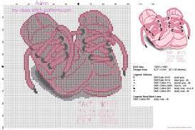 Pattern by better cross stitch. Cross Stitch Birth Record With Pink Baby Shoes Name Surname Weight Length Free Download Cross Stitch Baby Cross Stitch Patterns Free Rose Cross Stitch Pattern