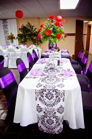 Simplyuniquewe Party Rentals Purple Wedding Theme Purple Themes Black Quinceanera Theme