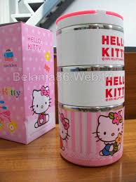 Tambahkan koleksialat rumah tangga unik murah:alat rumah tangga hello kitty/peralatan. Hello Kitty Lunch Box 3 Layer Tempat Makan 3 Susun Hello Kitty Kotak Makan Siang Wadah