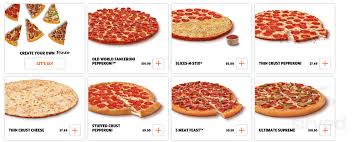 Menu for Little Caesars Pizza
