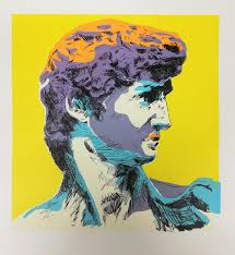 Arte POP, My David, serigrafía, Arte contemporáneo, Miguel Ángel, Ediciones  limitadas, color, My David, estilo Warhol,