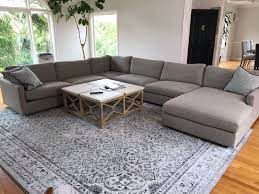Room & board?s sectionals are made in american from quality u.s. Room And Board Linger Sectional With Chaise Down Blend Sofa With Throw Pillows Retails 6 800