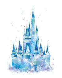 Cinderella Castle Print Watercolor Princess Castle Disney Castle Print Disney Gift Baby Nursery Decor Artwork Wall Art Instant Download Disney Fofa Wallpapers Bonitos Disney Pixar