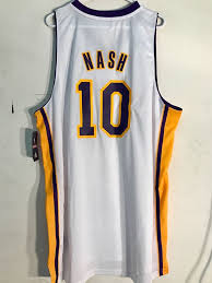 Adidas Swingman Nba Jersey Lakers Steve Nash White Alternate Sz 3x Ebay
