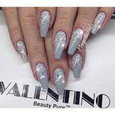 The first nail idea is simple and super cute. Pin By Asti De Chaosqueen On Nails Ombre Nails Glitter Coffin Nails Glitter Grey Nail Designs