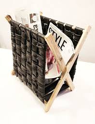20 Diy Magazine Rack Projects Fahrradschlauch Diy Upcycling Upcycling