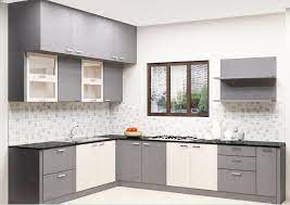 Browse inspirational photos of modern kitchens. Buy Erica L Shaped Kitchen With Laminate Finish Online In Bangalore Shop Now F Kitchen Cupboard Designs Kitchen Furniture Design Indian Kitchen Design Ideas