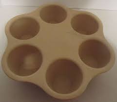 Pampered Chef Stoneware 5131 Single Serving Large Muffin Cupcake Pan Dish Pampered Chef Stoneware Pampered Chef Cupcake Pan