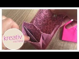 Seite an die oberkante nähen. Mini Geldbeutel Nahen Fur Karten Geld Einfaches Nahprojekt Ohne Schnittmuster Youtube Make It Yourself Coin Purse Howto