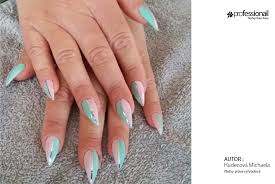 Růžové gelové nehty s kamínky. Gelove Nechty Napad C 118 Professionail Academy Professionail Sk