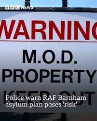 Norfolk and Suffolk police forces have warned plans to use the RAF Barnham site to house asylum seekers would pose a "critical risk" to their specialist training. Proposals to use the site,