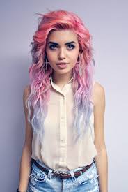 You don't have to pick just one! Pastel Colored Hair Ideas Candy Pink To Baby Blue Dip Dye Fantasy Hairstyles Weekly