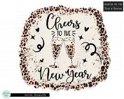 Cheers To The New Year Png Sublimation Design New Years Eve Etsy Happy New Year Png Sublime Monogram Frame