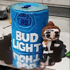 Fondant Posty With His Chocolate Cake Bud Light Can Bud Light Can Bud Light Post Malone