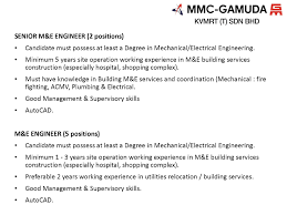 The tta will help further develop tunnelling expertise in. Mmc Gamuda Mrt On Twitter Job Vacancy Mmc Gamuda Kvmrt T Sdn Bhd
