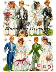Antiguos Cromos Pegatinas Novios Y Novias Etsy Bride Vintage Paper