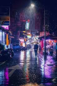 Google City Rain City Aesthetic Night City