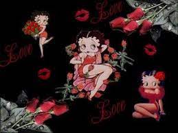 Betty Boop Photo Betty Boop With Roses 7688 In 2021 Betty Boop Betty Boop Cartoon Betty Boop Art