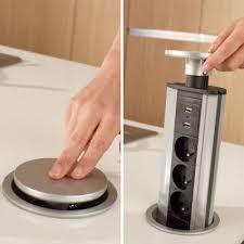 Bloc De Prises Encastrable Otio De Castorama Rangement Cuisine Astuce Rangement Cuisine Cuisine Moderne Grise