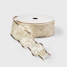 Ribbon label gold glossy, ribbon curled tag, waving ribbon gold glossy illustration. 2 Sheer Glitter Poinsettia Christmas Ribbon White Gold 100ft Wondershop Target