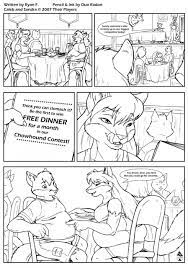 Duo Radon Steakhouse Comic 1 by foxcall -- Fur Affinity [dot] net