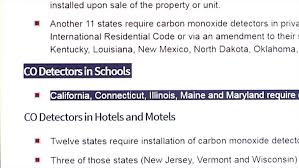 › carbon monoxide code requirement. Few States Have Laws Mandating Carbon Monoxide Detectors In Schools Wwmt