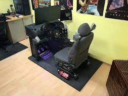 Here My First Diy Homemade Sim Racing Cockpit Build Bmw E36 And Thrustmaster Wheel Symprojects Youtube Racing Simulator Cockpit Racing