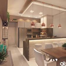 Amei Essa Integracao Show Sigam Decoreseudia Projeto At Arquitetura Interior Design Kitchen Modern Kitchen Interiors Kitchen Interior
