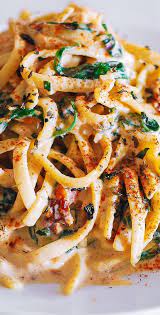 Linguine With Spinach And Sun Dried Tomato Cream Sauce Best Pasta Recipes Recipes Pasta Recipes