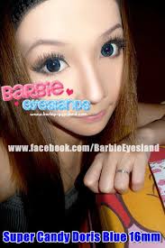 Lens shop【ぽ尛вавч糖ぴ】隐形眼镜- super barbie candy Doris【Blue】0-800 power