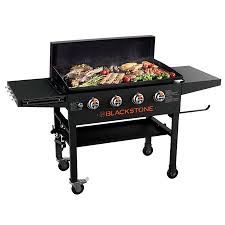 This large griddle with four independently controlled cooking zones is just what you need for your backyard parties, barbecues, and campouts. Blackstone 36 Griddle Cooking Station With Hard Cover Side Shelves Brickseek