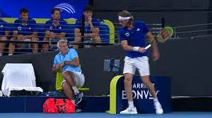 Tsitsipas has two brothers, pétros, born on july 27 2000, also a tennis player (world no 982), and pávlos, born on july 23 2005. Tennis News Stefanos Tsitsipas Destroys Racquet In Match Nick Kyrgios