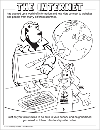 They develop imagination, teach a kid to be accurate and attentive. Internet Safety Coloring Page Coloring Home