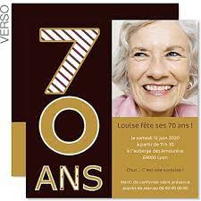 Cartes Invitation Anniversaire 70 Ans Qualite Francaise Invitation Anniversaire Invitations Anniversaire 70 Ans Carte Invitation Anniversaire