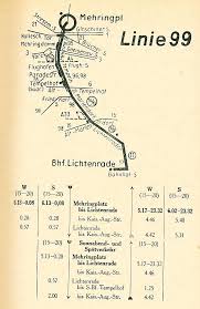 Strassenbahn Linie 99 Mehringplatz Lichtenrade Sommerfahrplan Der Bvg 1951 Strassenbahn Bvg Berlin Berlin