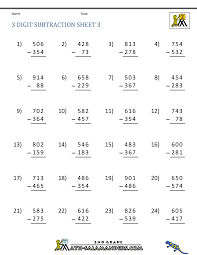 Relationship between addition and subtraction. Three Digit Subtraction With Regrouping Worksheets