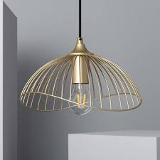 Lampe Suspendue Kibanda Alfarb Dore Leroy Merlin