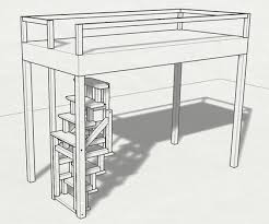 Mezzanine ts 8 lateral stairs s loft bed railing (modular kit 2 meters long. Ikea Loft Bed Hacks Instructables