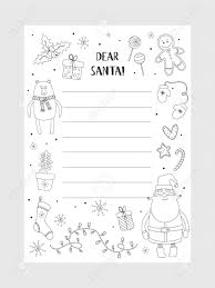 Free kids coloring pages printable. Cartoon Christmas Wish Christmas Items Coloring Page A Letter Royalty Free Cliparts Vectors And Stock Illustration Image 133046242