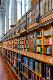 New York City Public Library Showing Thousands Of Books On Shelves
