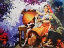 Mother And Daughter Poster Mother Daughter Art Indian Paintings Dance Paintings