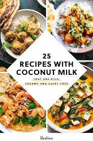 33 Creamy And Delicious Coconut Milk Recipes Milk Recipes Dinner Coconut Milk Recipes Indian Food Recipes