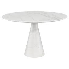 Rated 3 out of 5 by nekas from came broken and not as sturdy i had a full service delivery for this table but as the delivery people were making it, the marble piece came detached from the ring. Craig Modern Classic White Vein Marble Round Dining Table 47d 41 D 50 D Kathy Kuo Home