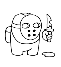 Among us character and spaceship coloring page. Among Us Imposter Coloring Page To Print Coloringbay