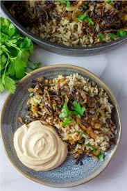 Mujadara Lentils And Rice Contentedness Cooking Recipe Mujadara Recipe Vegan Dishes Recipes