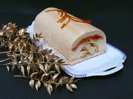 Difficulte Duree Cette Annee J Ai Voulu Realiser Une Buche Qui Change De L Ordinaire Et Qui S Eloigne De L Buche De Noel Pomme Caramel Gateau Roule