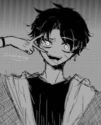 Anime manga black and white desktop, manga boy, black hair, monochrome png. Peace Black White Manga Anime Boy Sketch Animeart